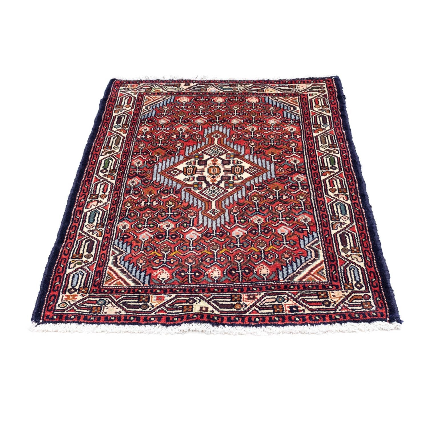 Alfombra persa - Nómada - 122 x 81 cm - rojo claro