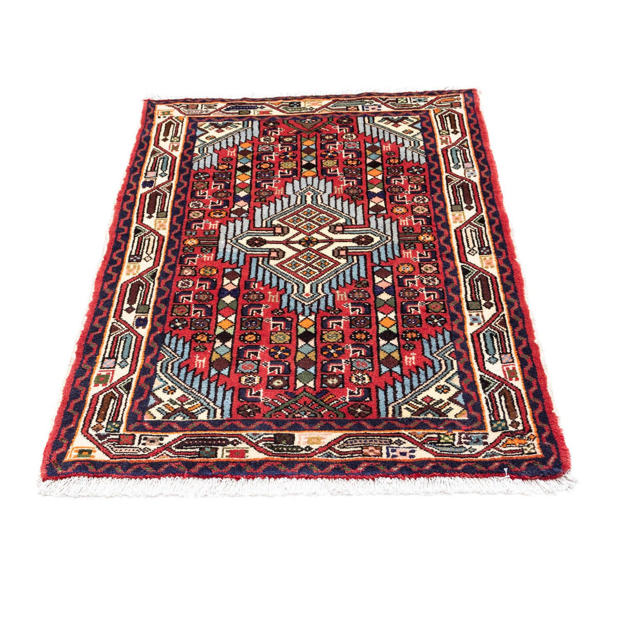 Alfombra persa - Nómada - 120 x 76 cm - rojo
