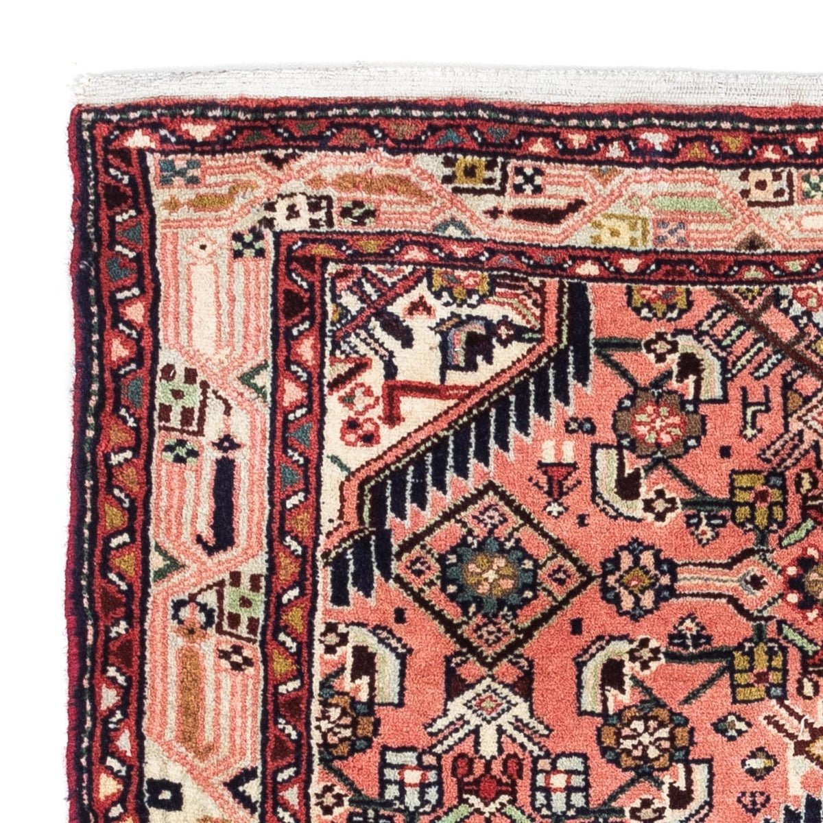 Alfombra persa - Nómada - 115 x 71 cm - rojo claro