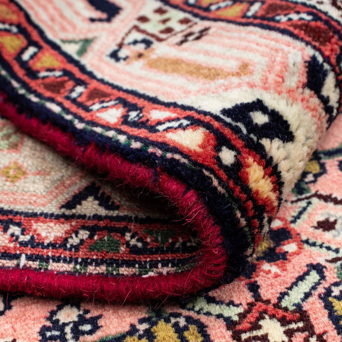 Alfombra persa - Nómada - 115 x 71 cm - rojo claro