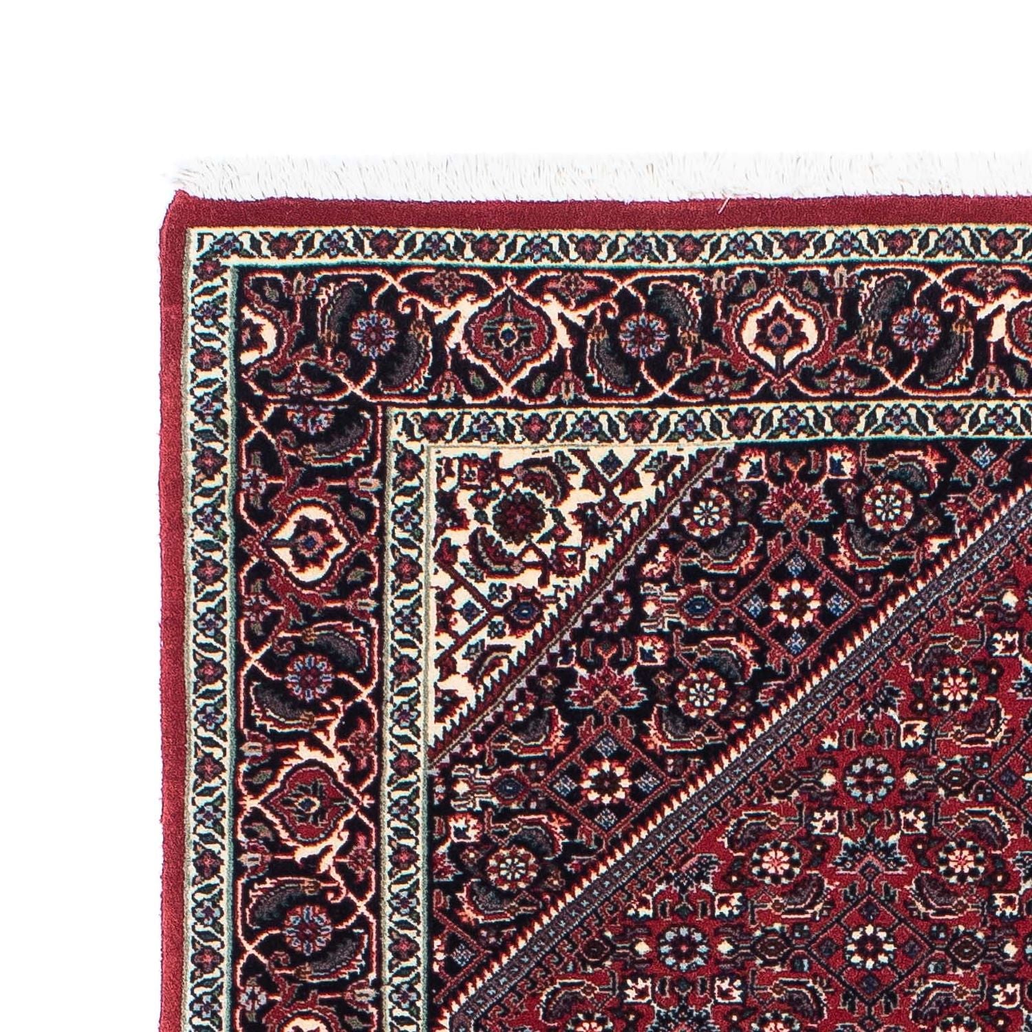 Alfombra de pasillo Alfombra persa - Bidjar - 201 x 100 cm - rojo oscuro