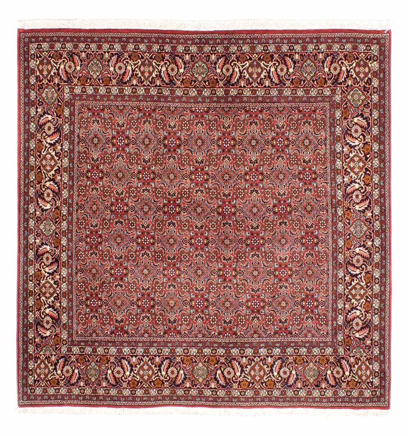 Alfombra persa - Bidjar cuadrado  - 197 x 190 cm - rojo claro