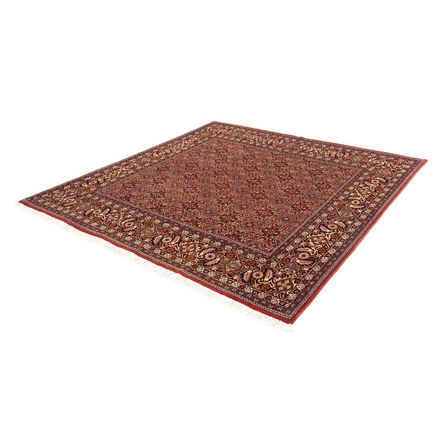 Alfombra persa - Bidjar cuadrado  - 197 x 190 cm - rojo claro
