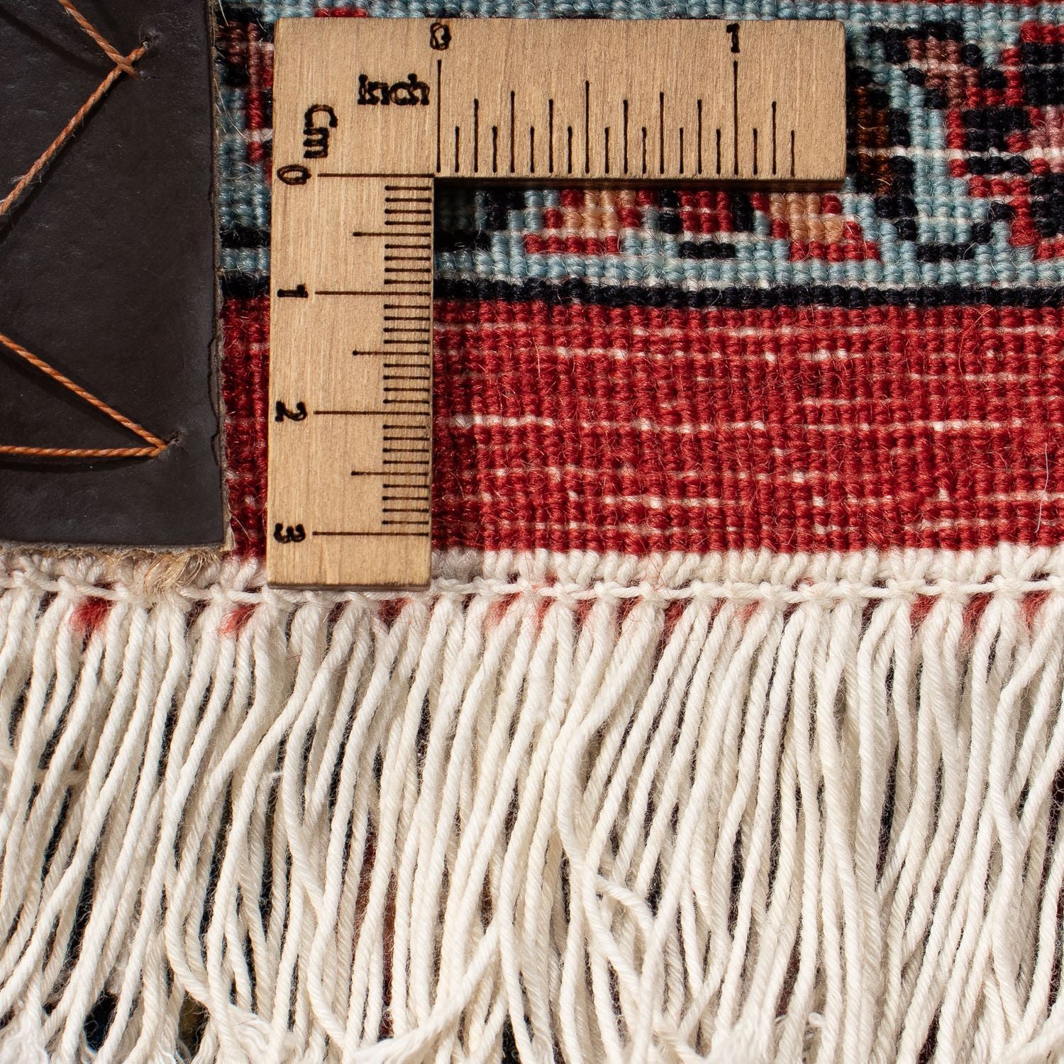 Alfombra persa - Bidjar - 286 x 202 cm - rojo oscuro