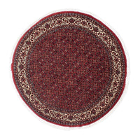 Alfombra persa - Bidjar redondo  - 150 x 150 cm - rojo oscuro