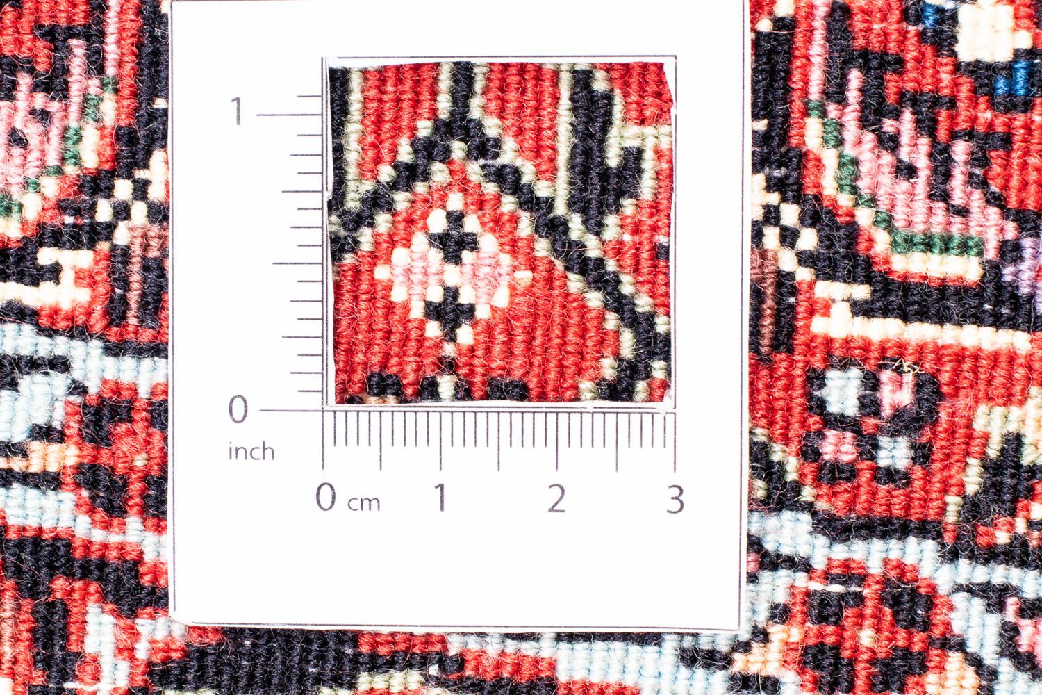 Alfombra persa - Bidjar redondo  - 150 x 150 cm - rojo oscuro