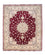 Alfombra Persa - Tabriz - Real - 293 x 248 cm - rojo oscuro