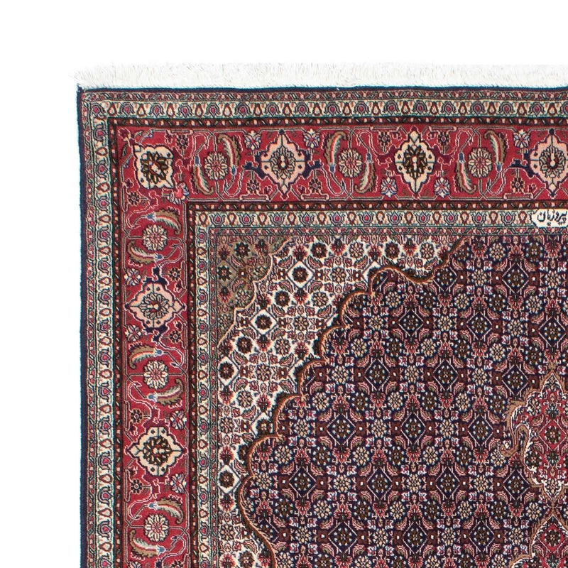 Alfombra persa - Tabriz - 208 x 146 cm - azul oscuro