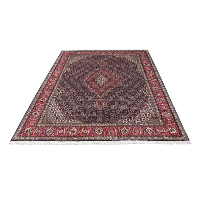 Alfombra persa - Tabriz - 208 x 146 cm - azul oscuro