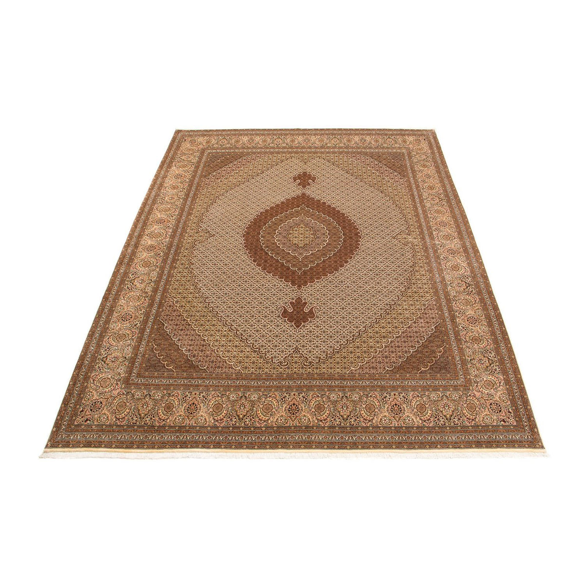 Alfombra persa - Tabriz - 387 x 305 cm - marrón claro