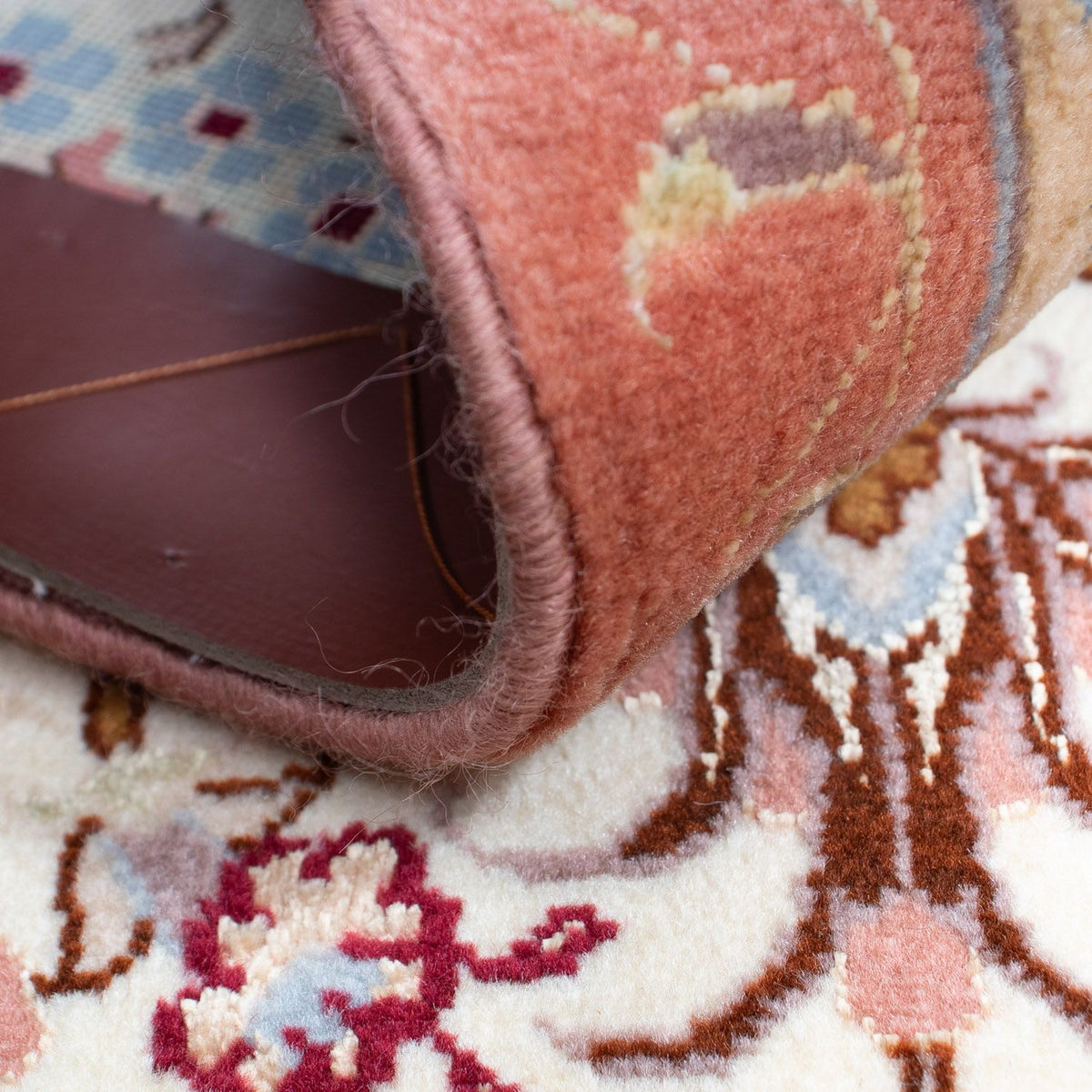 Alfombra Persa - Tabriz - Real - 90 x 60 cm - beige