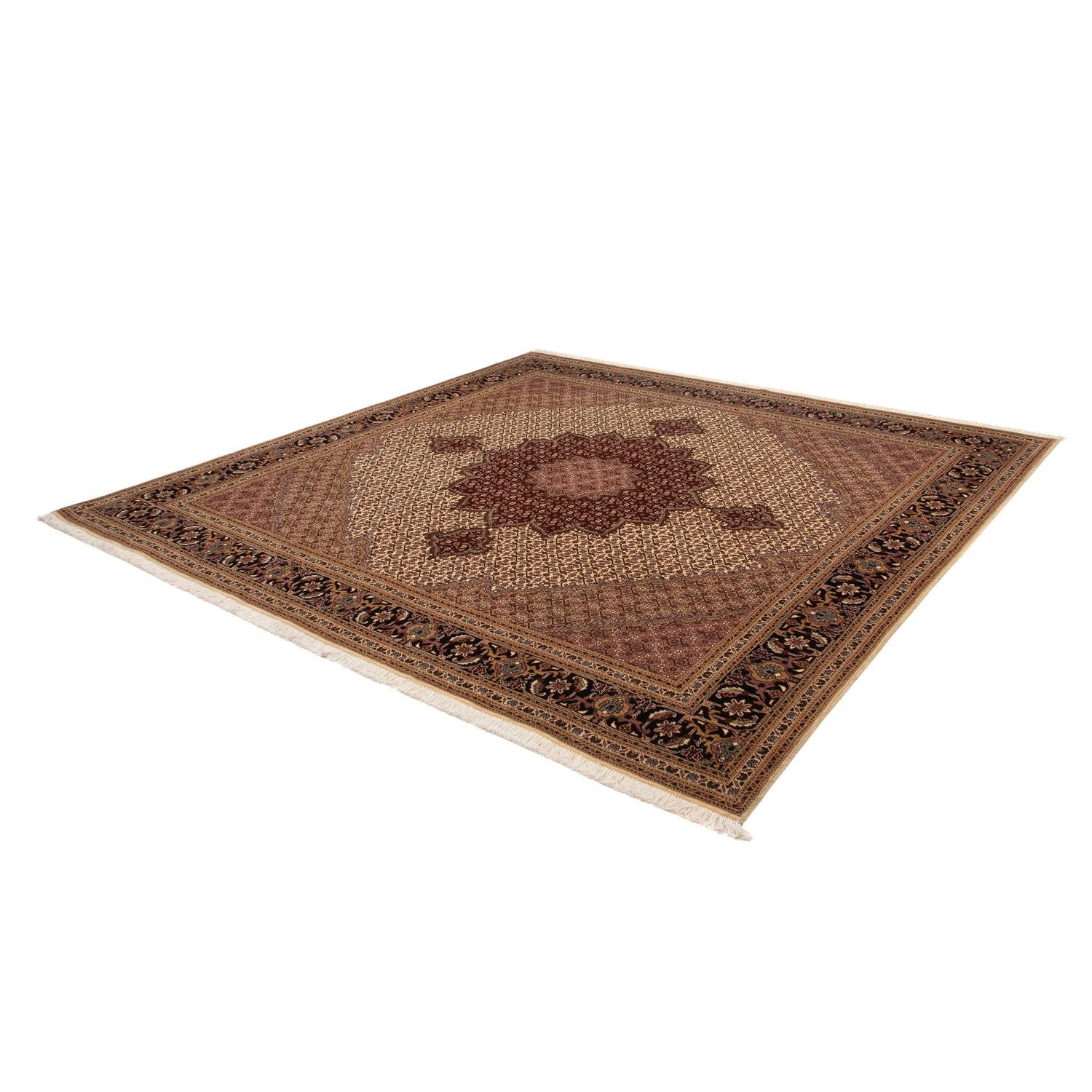 Alfombra Persa - Tabriz - Real - 351 x 252 cm - marrón