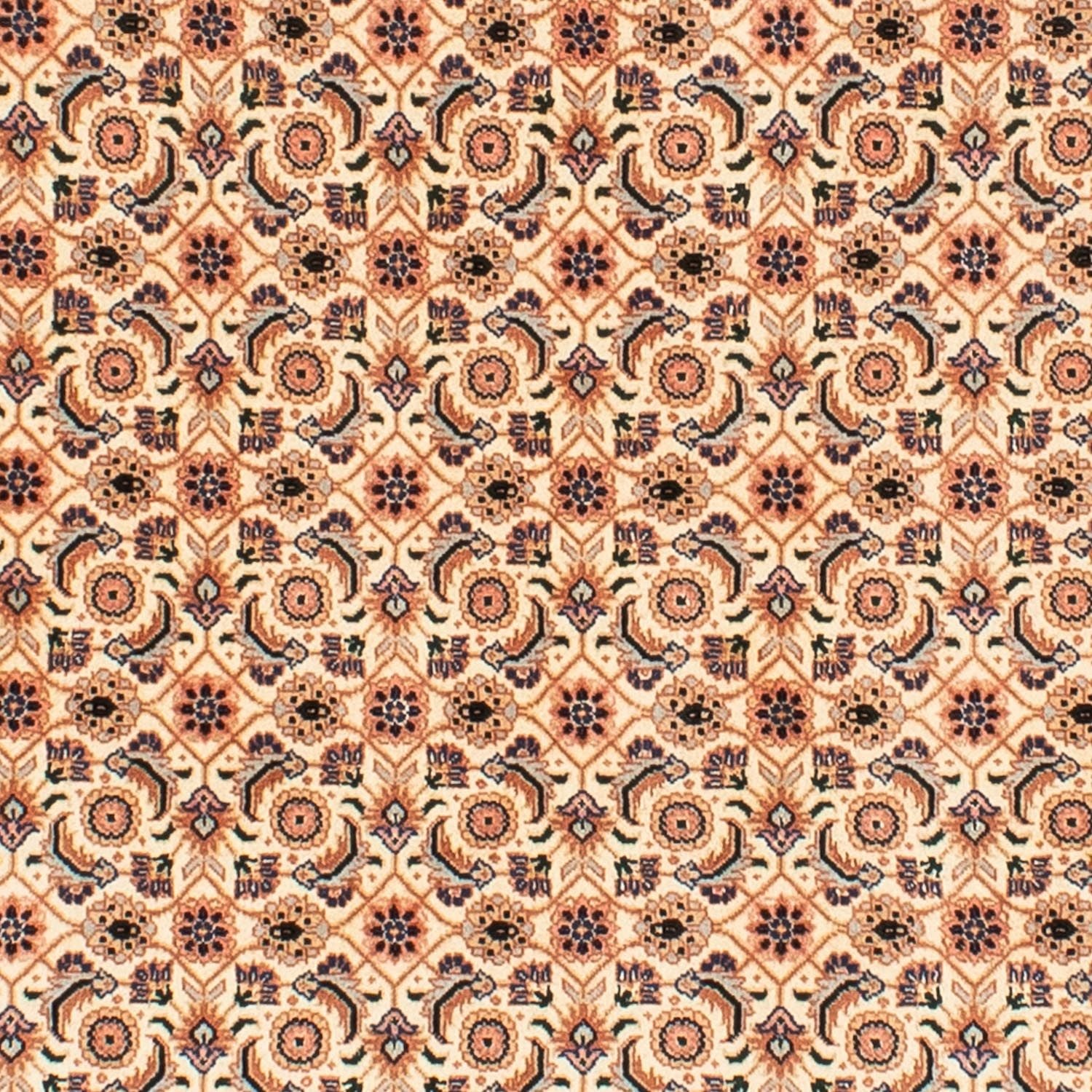 Alfombra Persa - Tabriz - Real redondo  - 150 x 150 cm - marrón claro