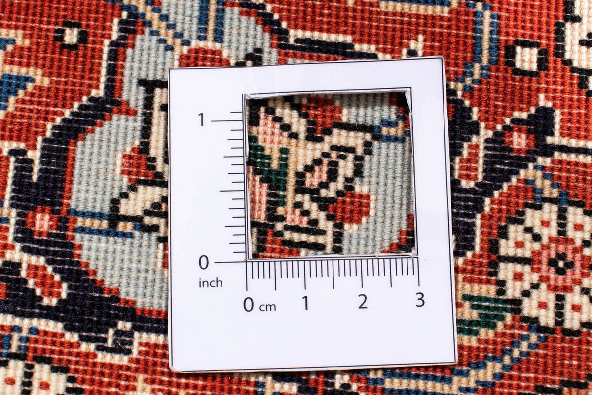 Alfombra Persa - Tabriz - Real redondo  - 150 x 150 cm - marrón claro