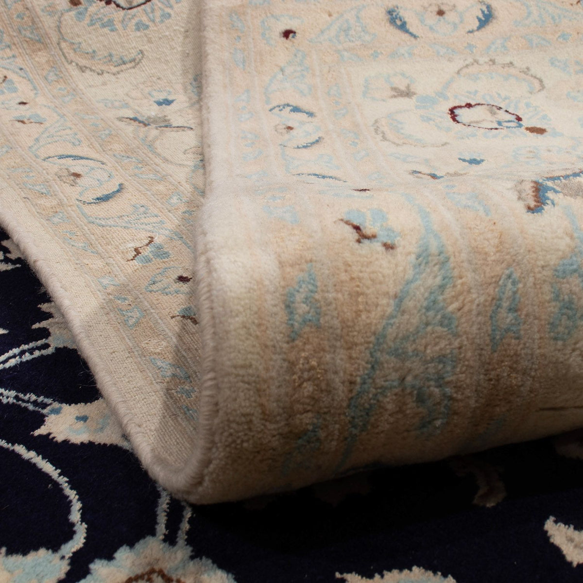 Alfombra persa - Nain - 348 x 250 cm - azul oscuro