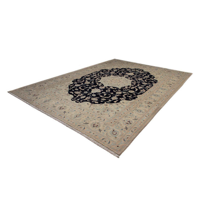Alfombra persa - Nain - 348 x 250 cm - azul oscuro