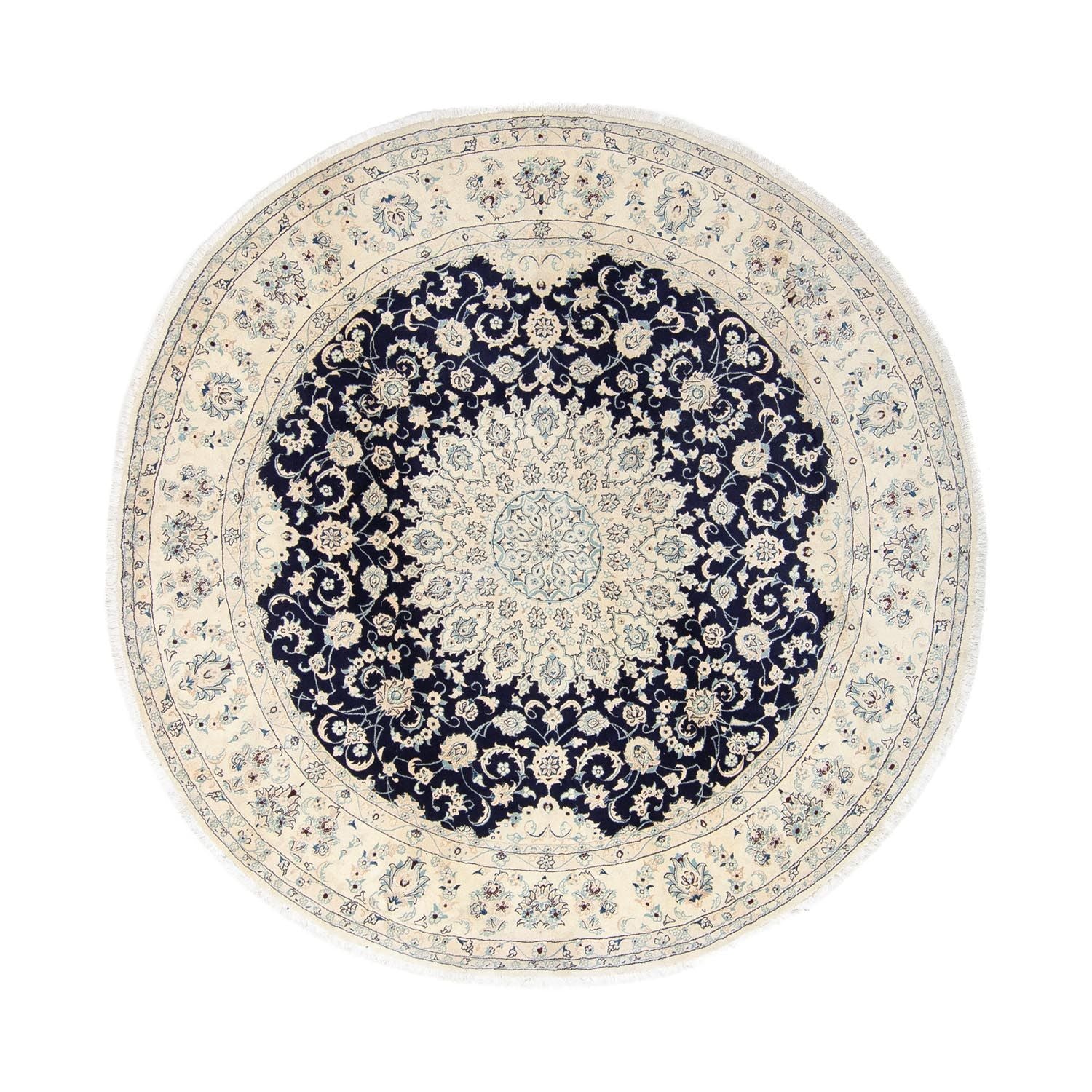 Alfombra persa - Nain - 352 x 248 cm - azul oscuro