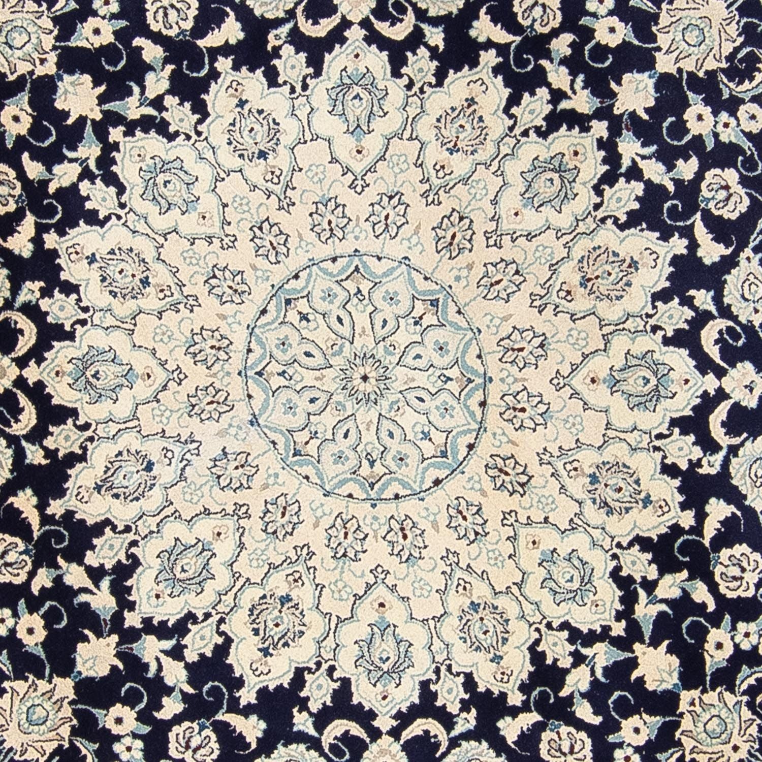 Alfombra persa - Nain - 352 x 248 cm - azul oscuro