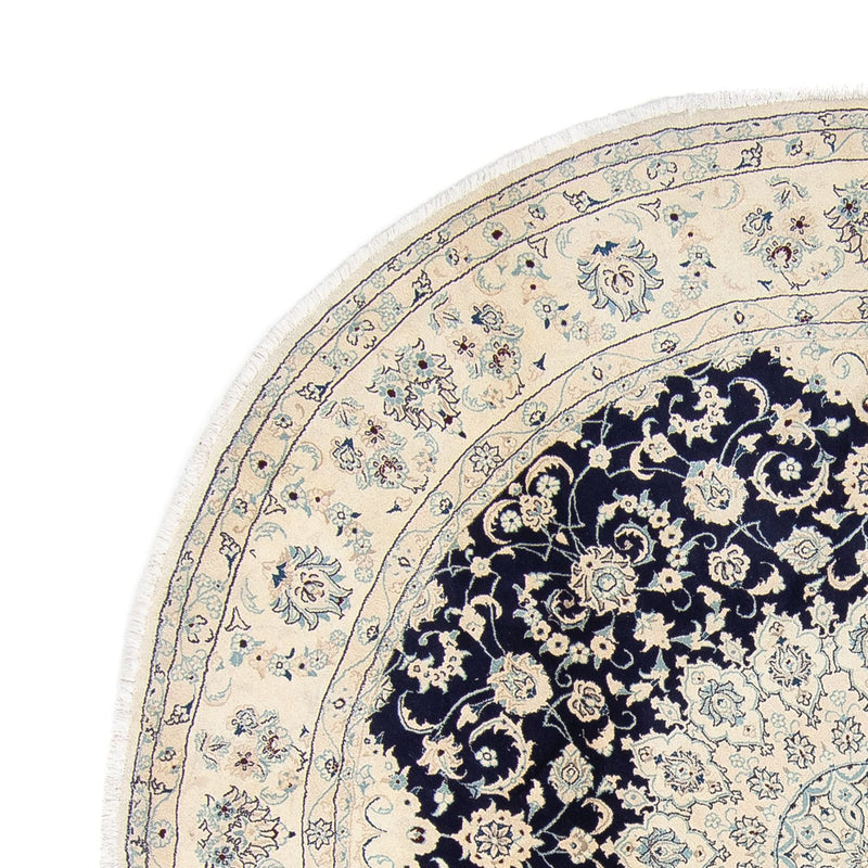 Alfombra persa - Nain - 352 x 248 cm - azul oscuro