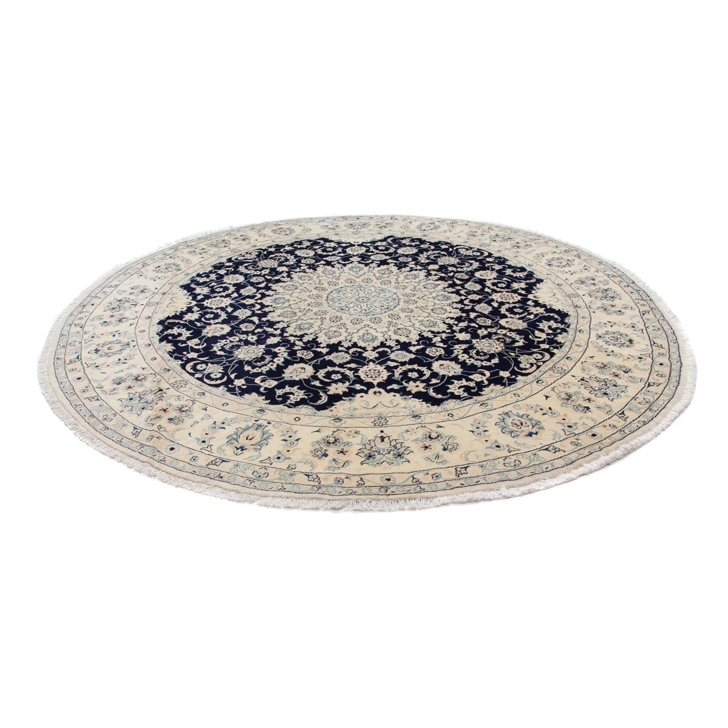 Alfombra persa - Nain - 352 x 248 cm - azul oscuro