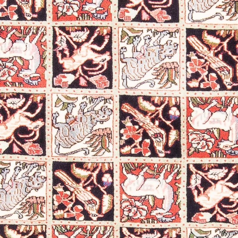 Alfombra persa - Bidjar - 138 x 71 cm - rojo claro