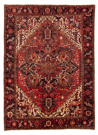 Alfombra persa - Nómada - 368 x 286 cm - rojo oscuro