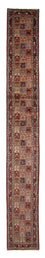 Alfombra de pasillo Alfombra persa - Clásica - 607 x 80 cm - rojo oscuro