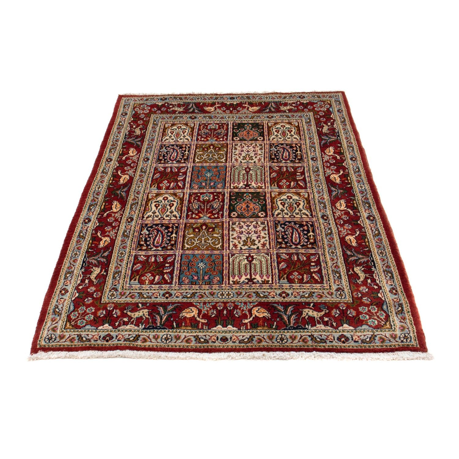 Alfombra persa - Clásica - 148 x 98 cm - rojo oscuro