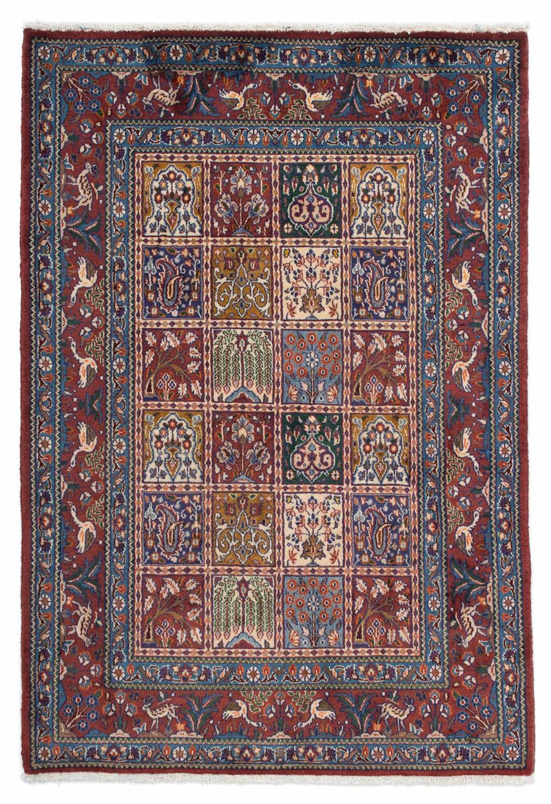 Alfombra persa - Clásica - 144 x 100 cm - rojo oscuro