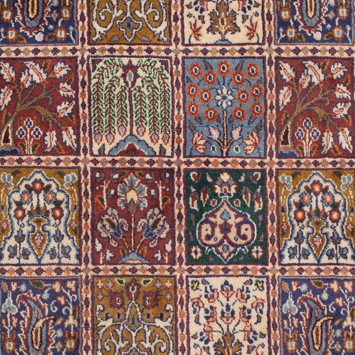 Alfombra persa - Clásica - 144 x 100 cm - rojo oscuro