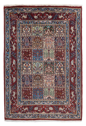 Alfombra persa - Clásica - 140 x 95 cm - rojo oscuro