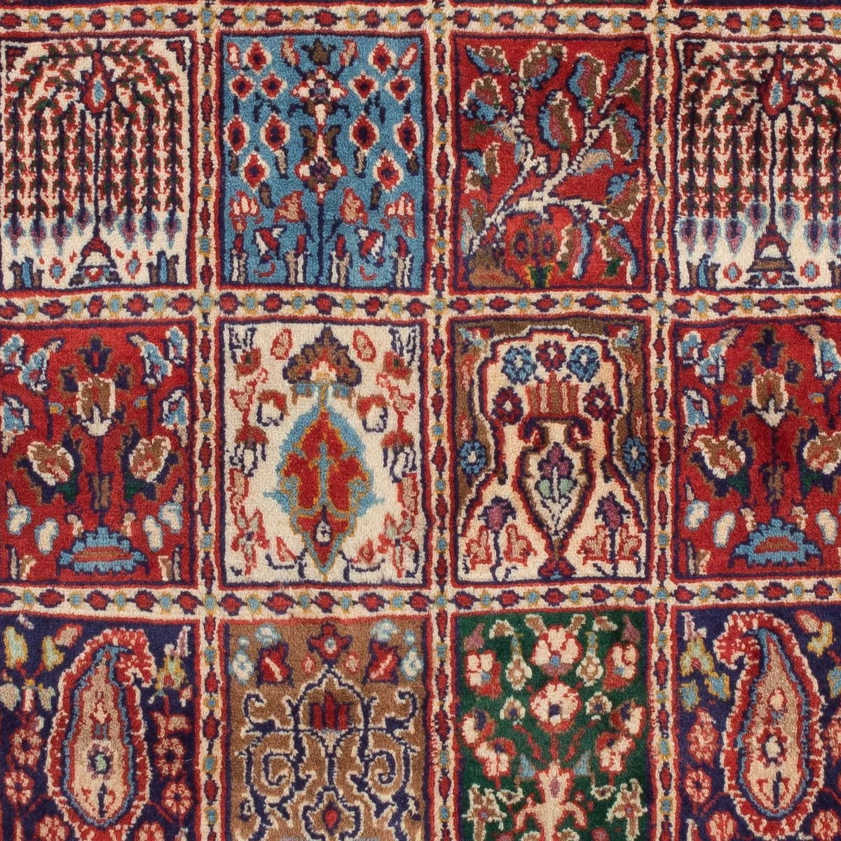 Alfombra persa - Clásica - 142 x 97 cm - rojo oscuro