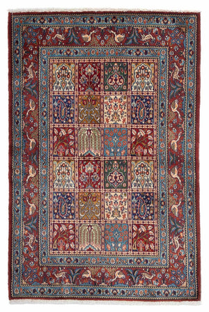 Alfombra persa - Clásica - 147 x 100 cm - multicolor