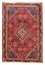 Alfombra persa - Nómada - 205 x 138 cm - rojo oscuro