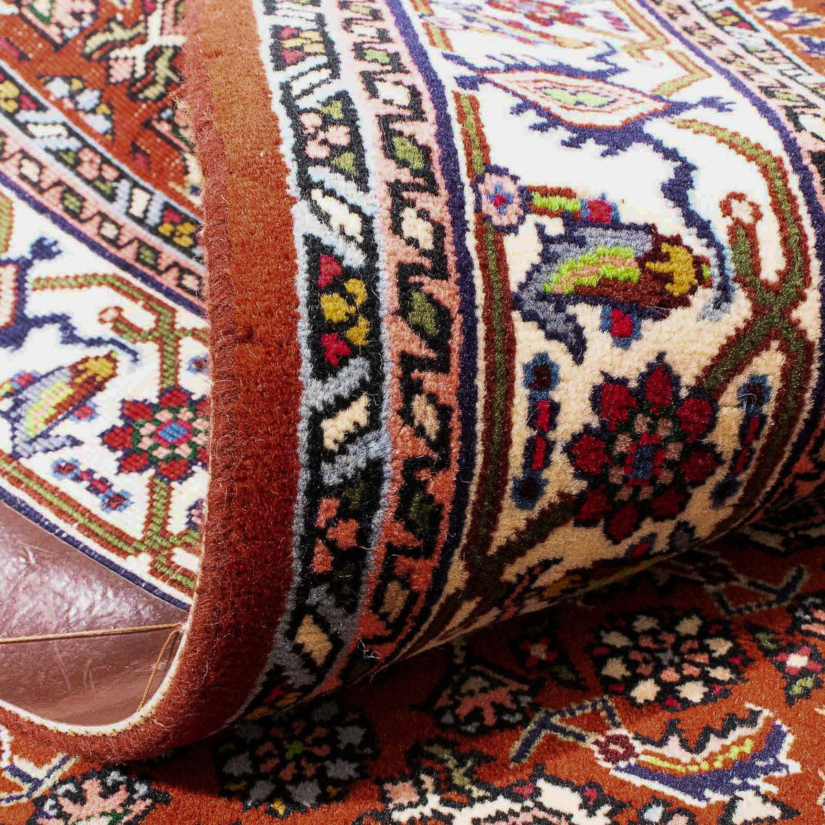 Alfombra persa - Bidjar - 160 x 108 cm - rojo oscuro