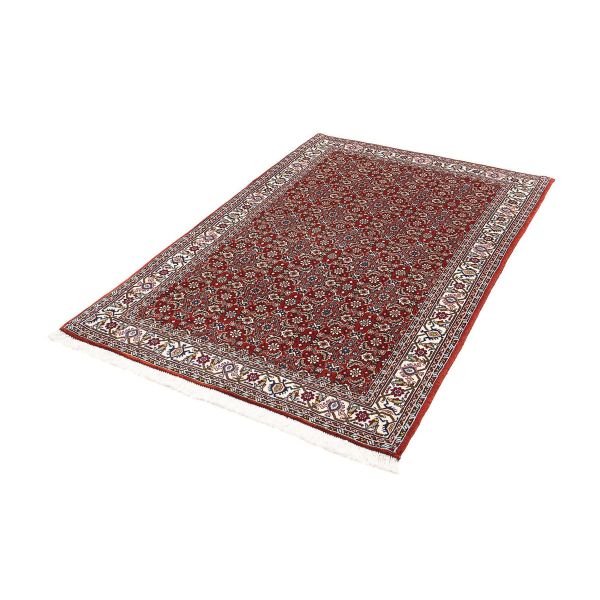 Alfombra persa - Bidjar - 160 x 108 cm - rojo oscuro