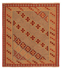 Alfombra Kelim - Oriental cuadrado  - 165 x 161 cm - rojo oscuro