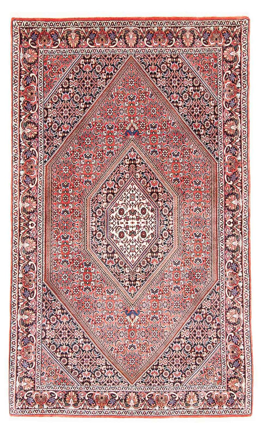Alfombra persa - Bidjar - 180 x 108 cm - rojo claro