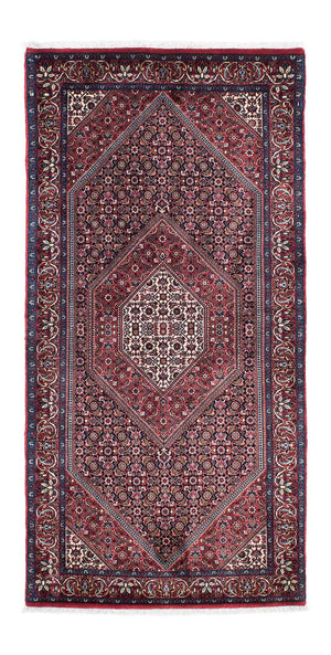 Alfombra de pasillo Alfombra persa - Bidjar - 200 x 97 cm - rojo claro