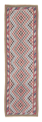 Alfombra de pasillo Alfombra Kelim - Oriental - 385 x 96 cm - multicolor