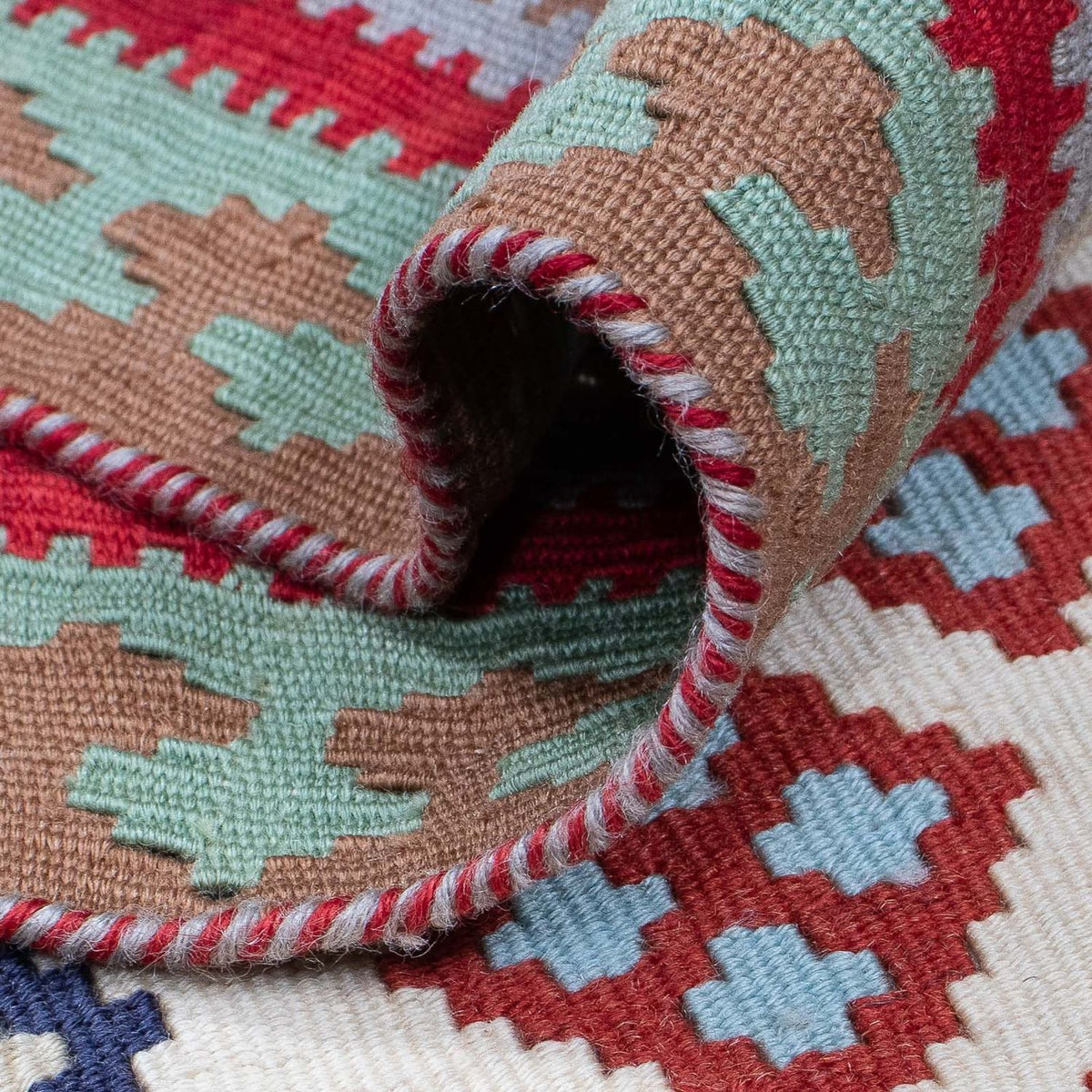 Alfombra de pasillo Alfombra Kelim - Oriental - 385 x 96 cm - multicolor