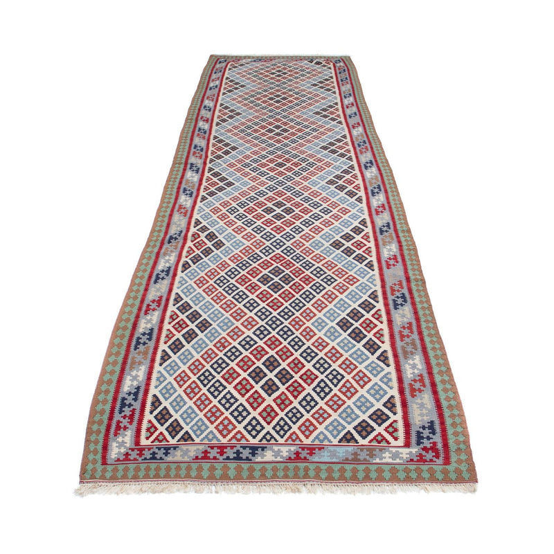 Alfombra de pasillo Alfombra Kelim - Oriental - 385 x 96 cm - multicolor