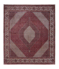 Alfombra persa - Bidjar - 340 x 300 cm - rojo oscuro