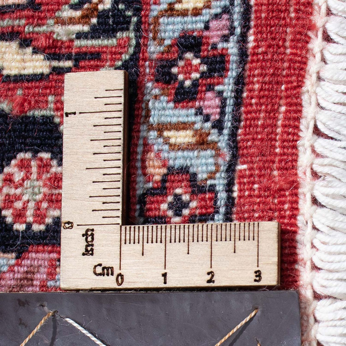 Alfombra persa - Bidjar - 340 x 300 cm - rojo oscuro