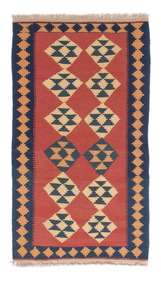 Alfombra Kelim - Oriental - 152 x 87 cm - rojo oscuro