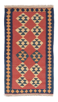 Alfombra Kelim - Oriental - 152 x 87 cm - rojo oscuro