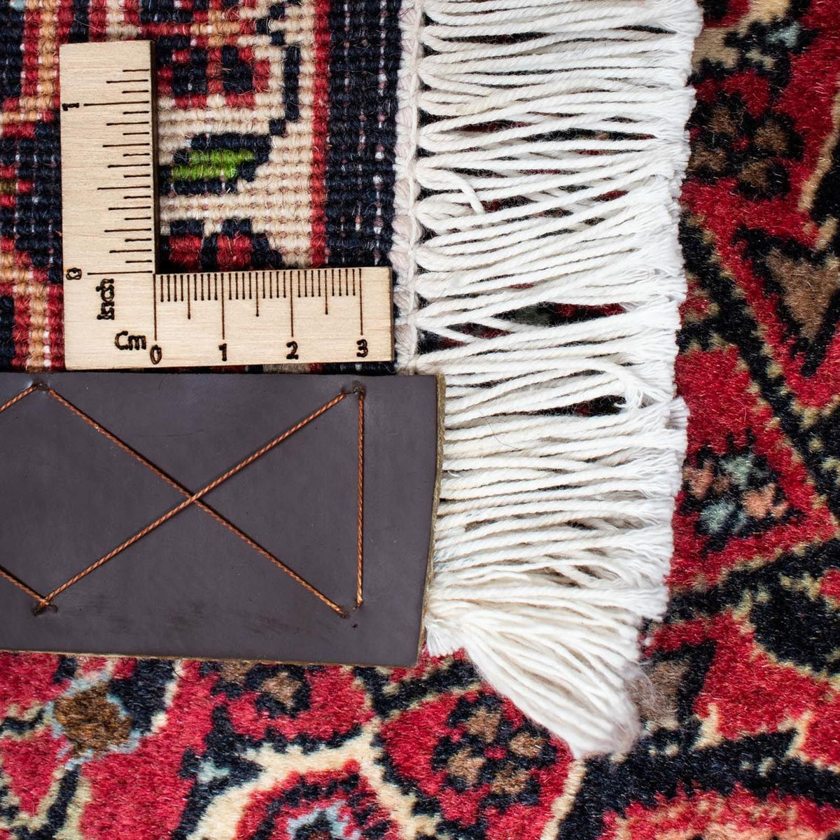 Alfombra persa - Bidjar - 206 x 140 cm - rojo