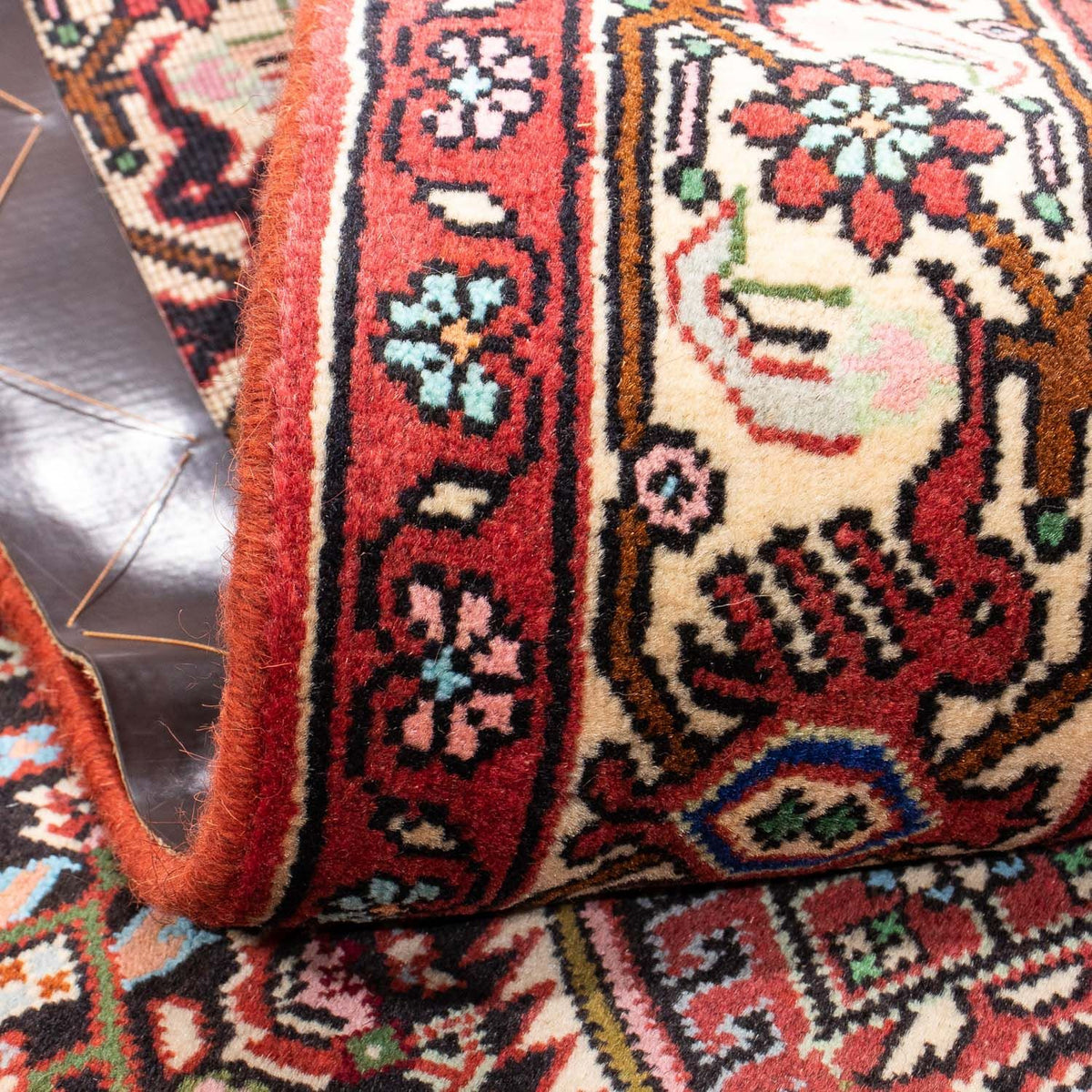 Alfombra persa - Bidjar - 165 x 107 cm - rojo