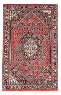Alfombra persa - Bidjar - 172 x 109 cm - rojo