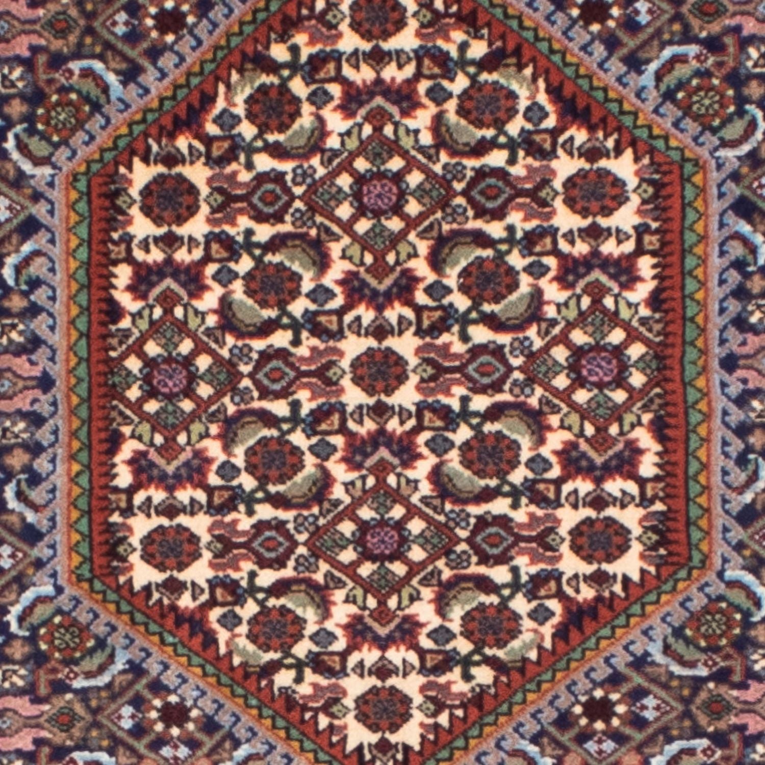 Alfombra de pasillo Alfombra persa - Bidjar - 255 x 69 cm - azul